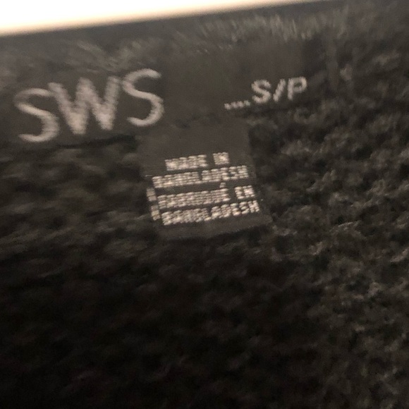 Gorgeous🖤 SWS Black Dark Gray Summer LT Sweater Mint Turtleneck🖤 - Picture 4 of 4